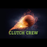 a basketball ball with the words clutch crew on it