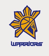 the warriors logo on a white background